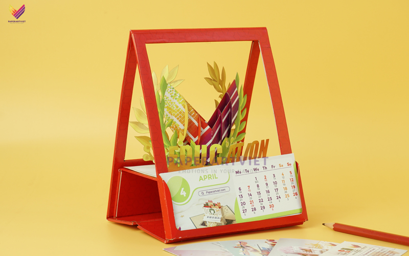 Top 5 Desk Calendar Design In 2020 Paper Art Viet CO LTD