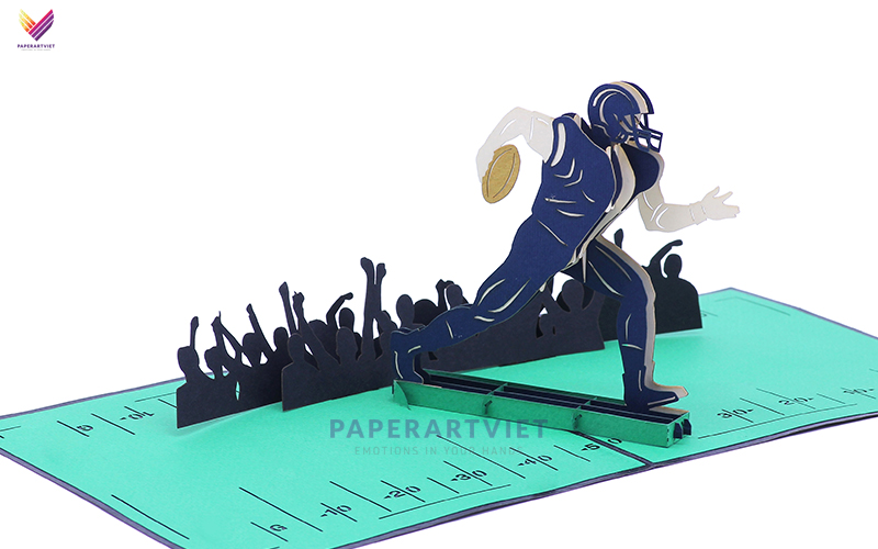 American Football pop up card