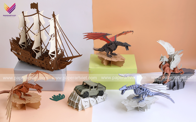 Creative Paper craft product of Paper Art Viet